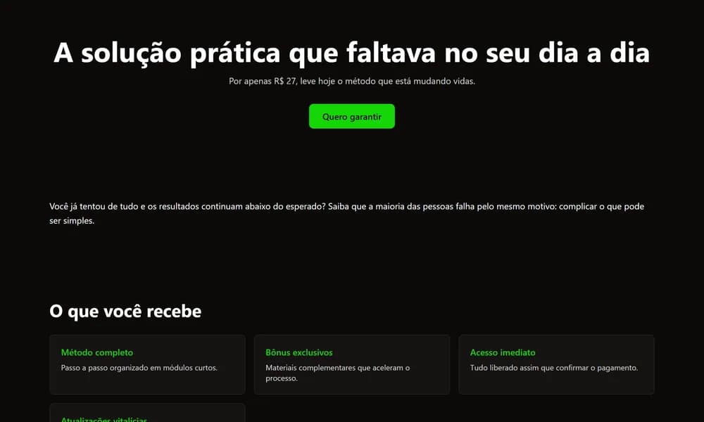 Página gerada pelo template Vendas low ticket no clonar.app